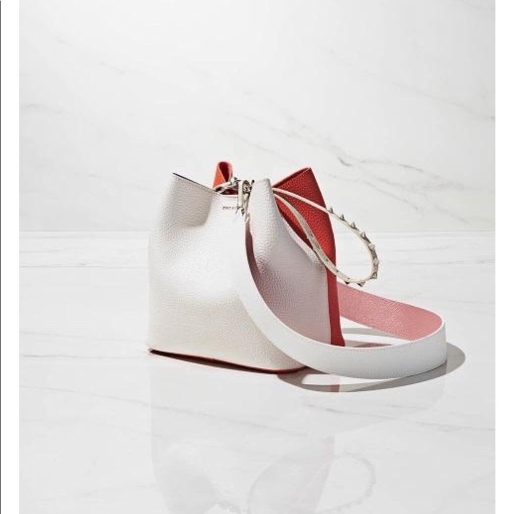 find kapoor pingo bag -white/ pink combo